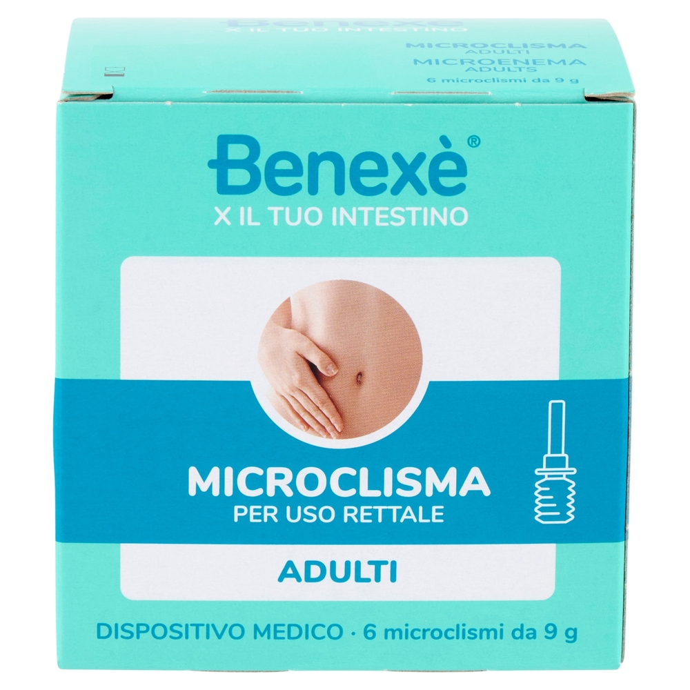 Benexè Intestino Microclismi con Glicerolo, Malva e Camomilla Adulti 6 x 9 g